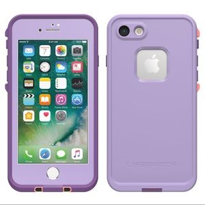 Purple iPhone 7/8 life proof case.